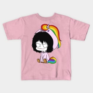 creepypasta unicorn (jeff the killer) Kids T-Shirt